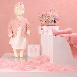 GYMP Meisje – Jurkje Off-White Luxe Babypakket