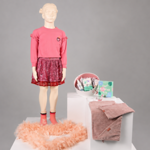 JUBEL Meisje – Rokje + trui + kousjes Luxe meisjespakket maat 116
