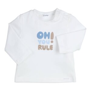 T-shirt Oh You Rule blue beige